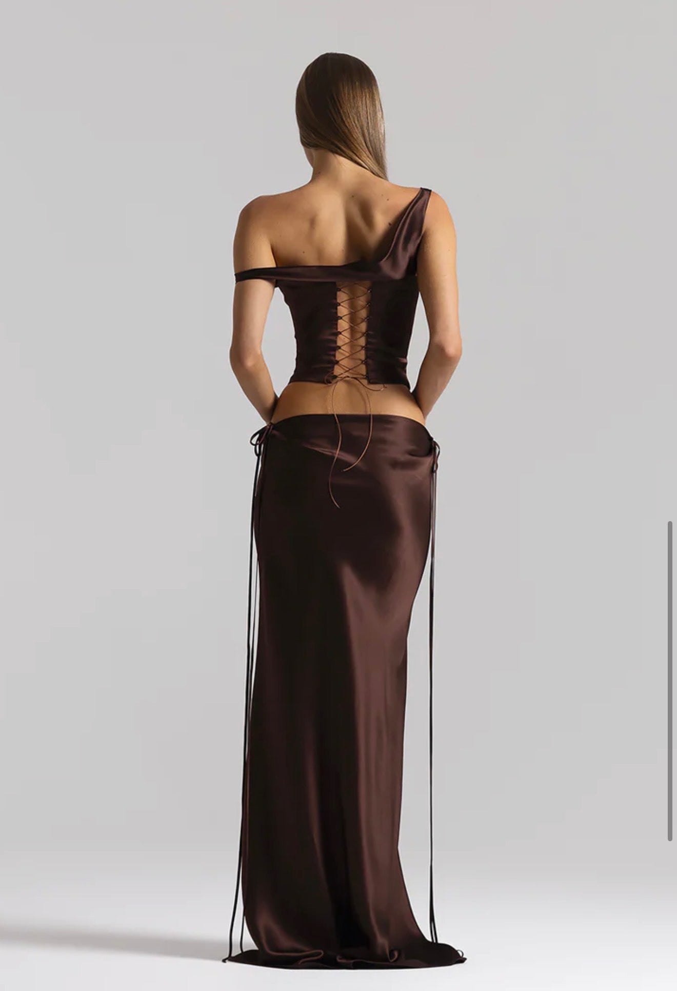 Natalie Rolt Posy Top & Evelyn Skirt Brown