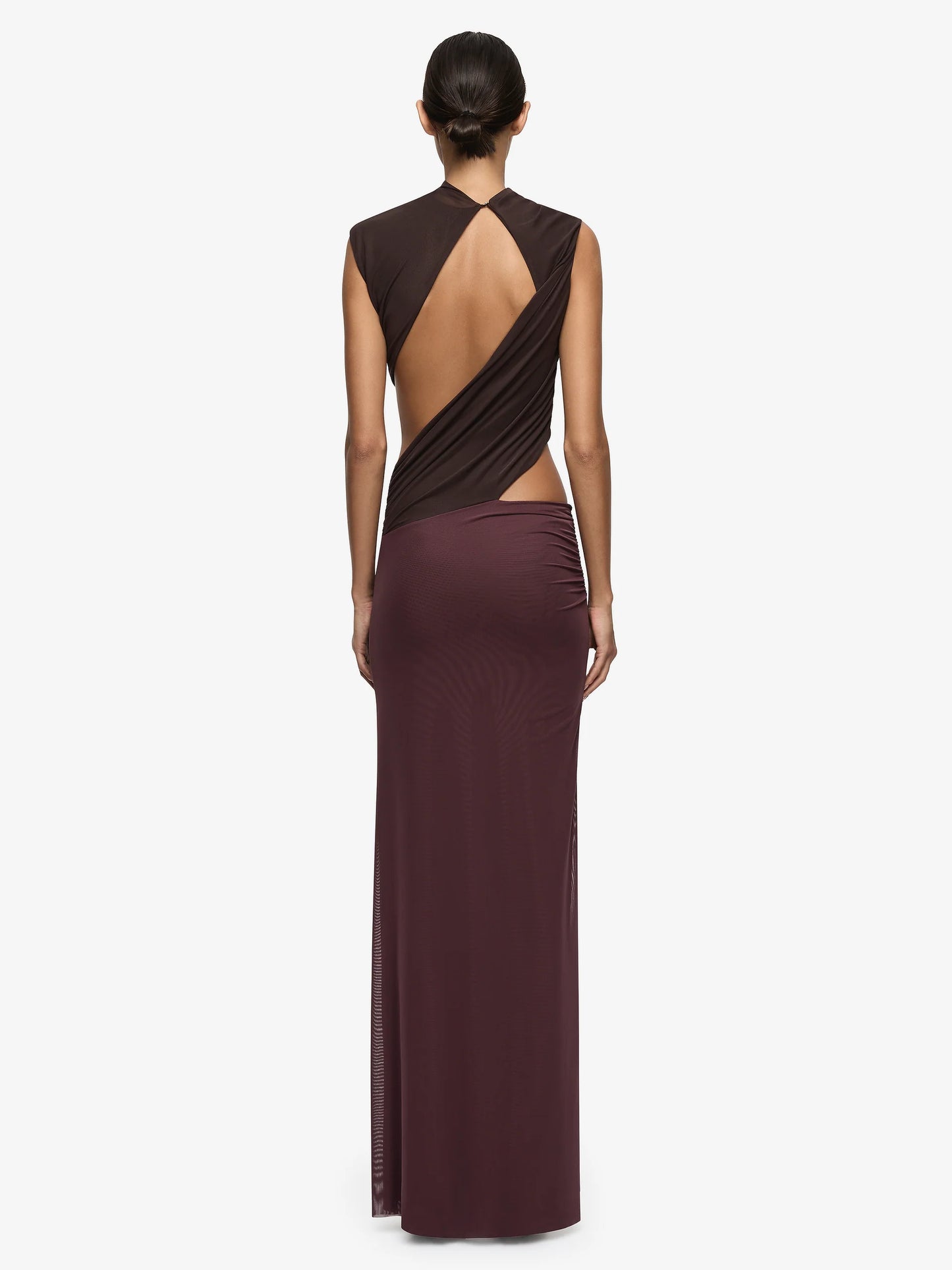 Bec & Bridge Conni Asym Dress Chocolate
