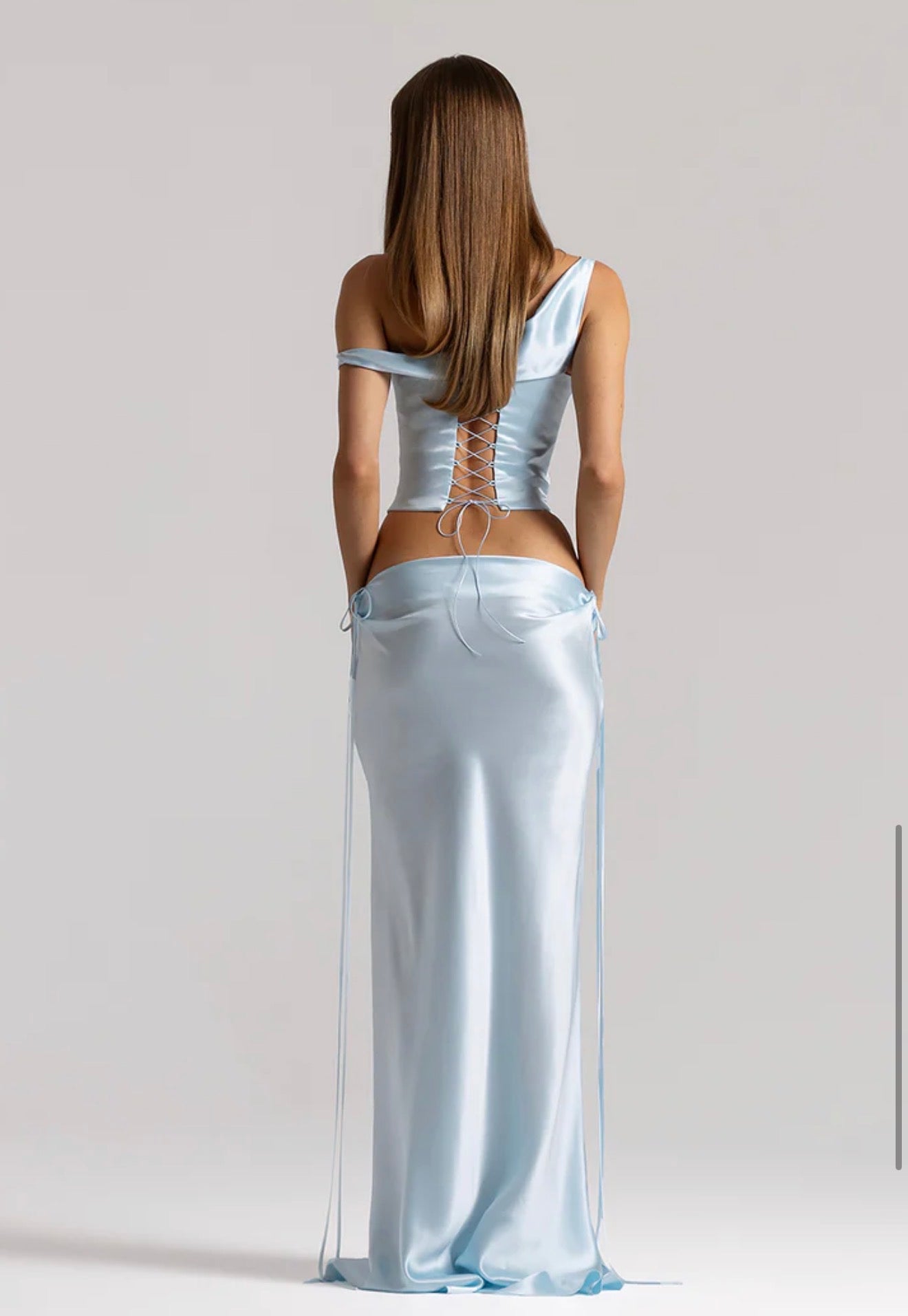 Natalie Rolt Posy Top & Evelyn Skirt Ice Blue