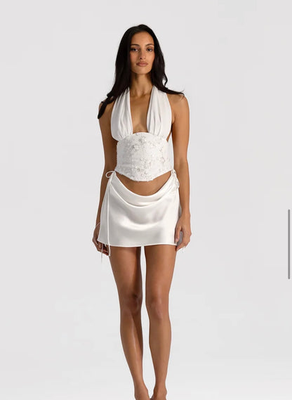 Natalie Rolt Bronte Bustier & Evelyn Mini White