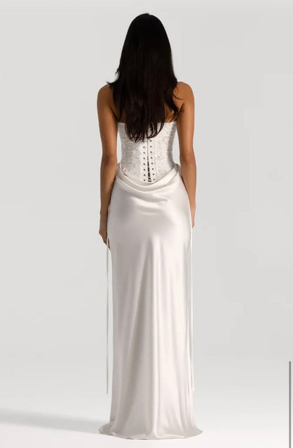 Natalie Rolt Verity Bustier & Evelyn Maxi White