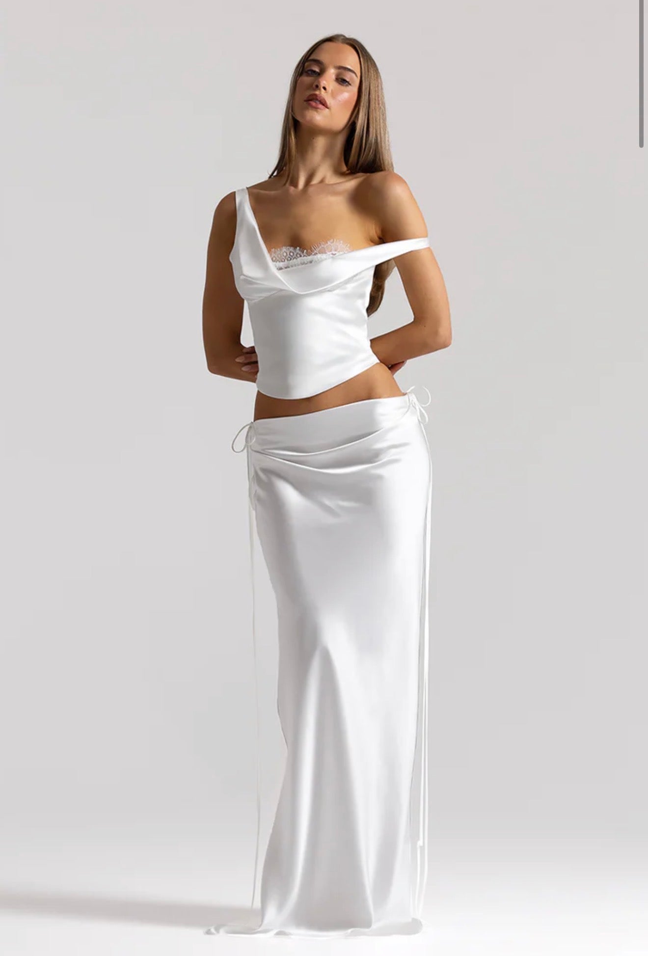 Natalie Rolt Posy Top & Evelyn Skirt White