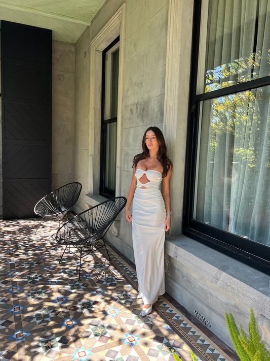 Bec And Bridge Rochelle Twist Maxi Cream