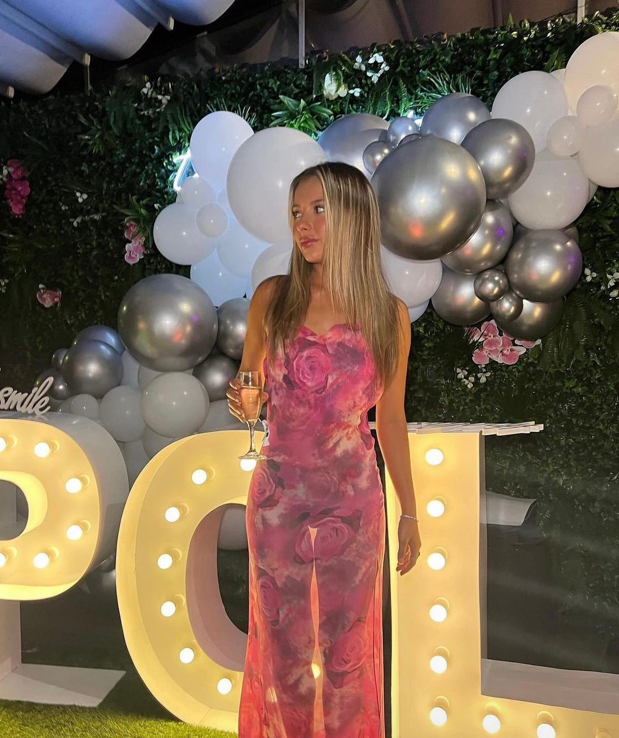 Rose Chiffon Dress - Kim Shui