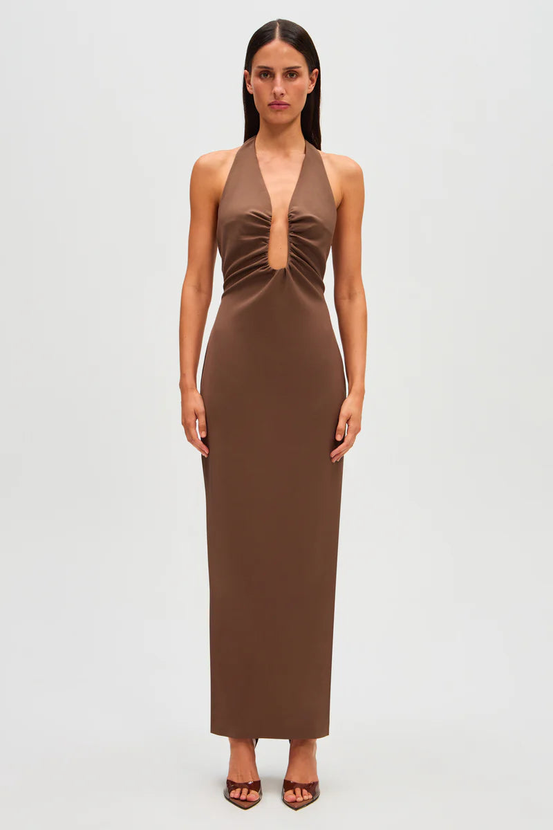 Misha Alusia Dress Brown