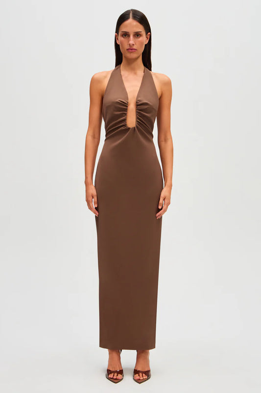 Misha Alusia Dress Brown