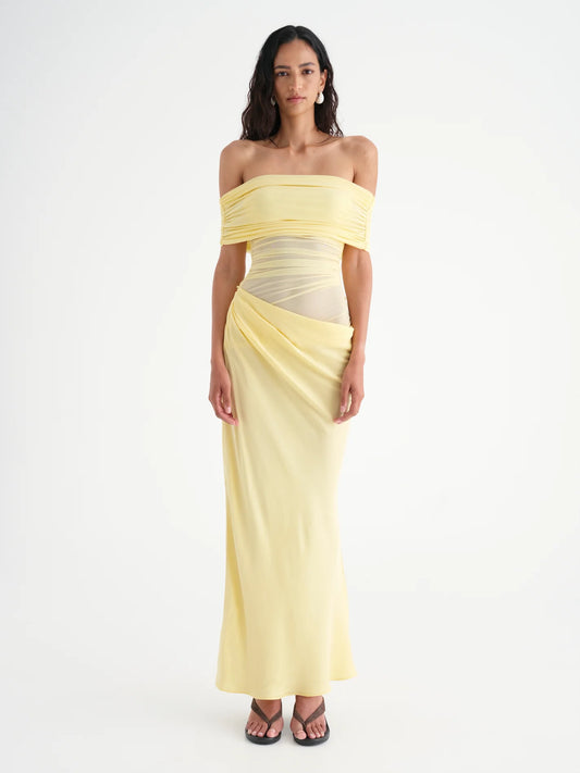 Benni Nico Off The Shoulder Maxi Dress