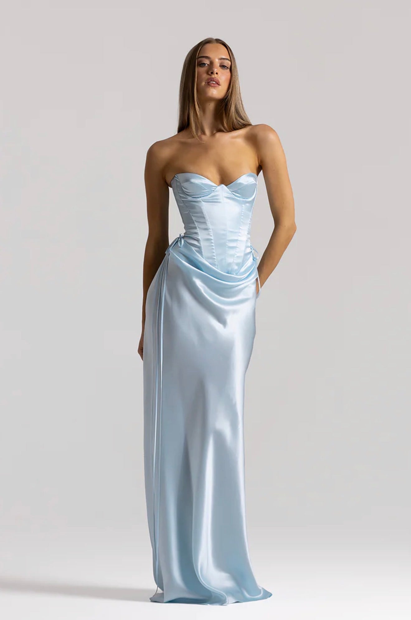 Natalie Rolt Elina Bustier & Evelyn Skirt Ice Blue