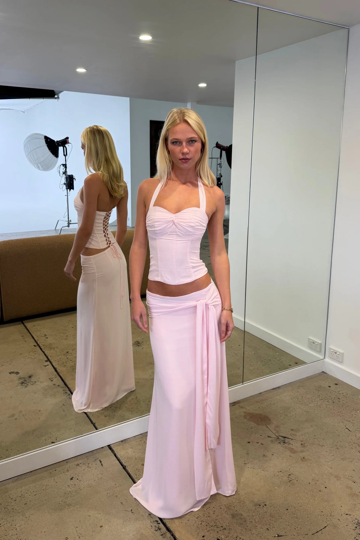 Sabelle Saskia Corset & Charlotte Skirt Pink