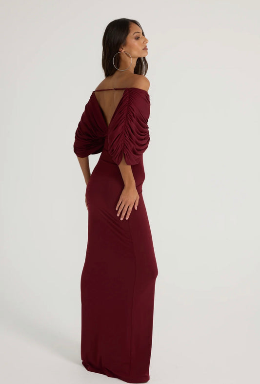 Ancegria Neve Dress Burgundy