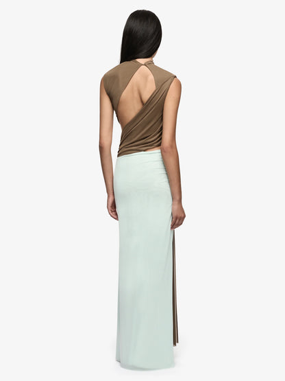 Bec & Bridge Conni Asym Dress Taupe