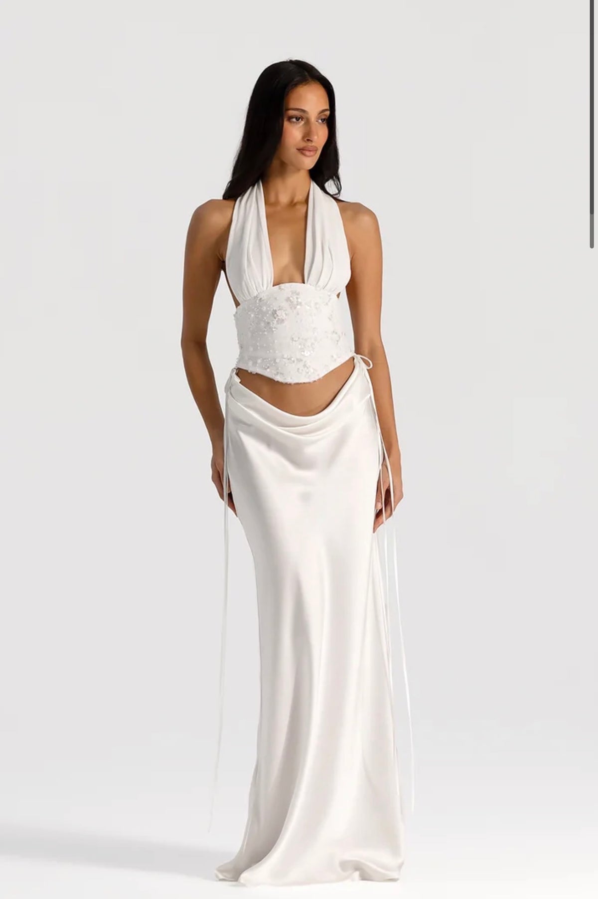 Natalie Rolt Bronte Top & Evelyn Maxi White