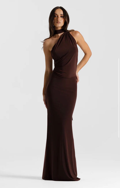 Natalie Rolt Fabienne Gown Brown