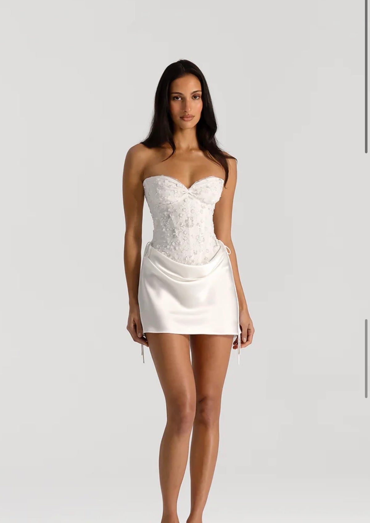 Natalie Rolt Verity Bustier & Evelyn Mini White