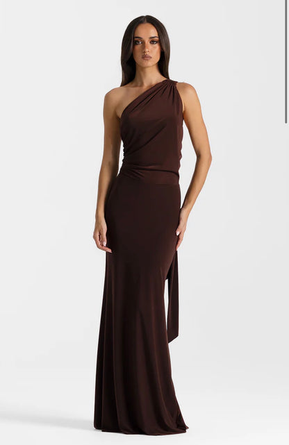 Natalie Rolt Fabienne Gown Brown
