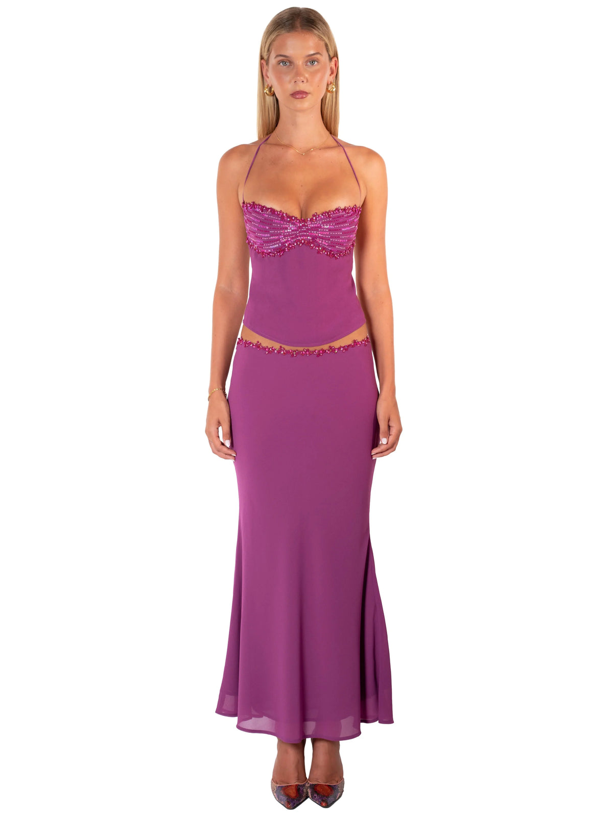 I Am Delilah Jemima Skirt & Top Berry