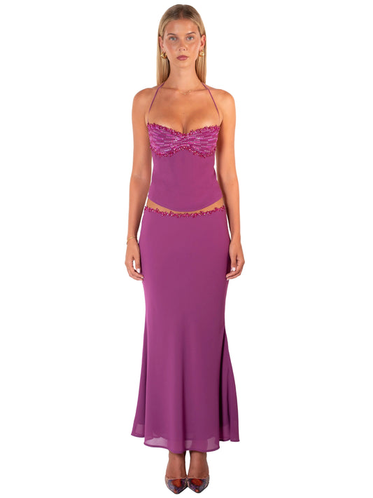 I Am Delilah Jemima Skirt & Top Berry