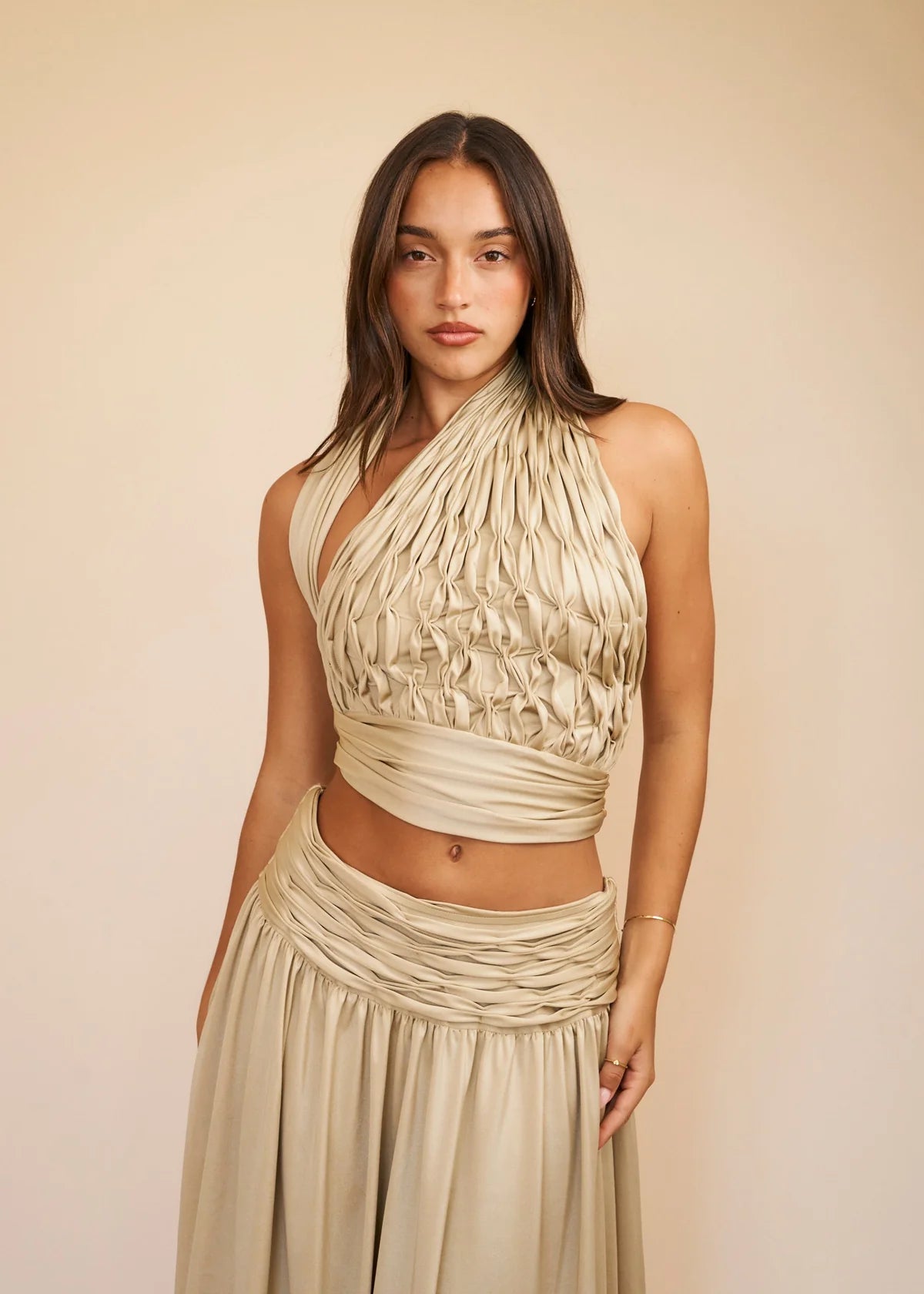 Koster Kulture Cora Top & Skirt Gold