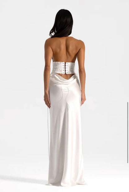 Natalie Rolt Bronte Top & Evelyn Maxi White