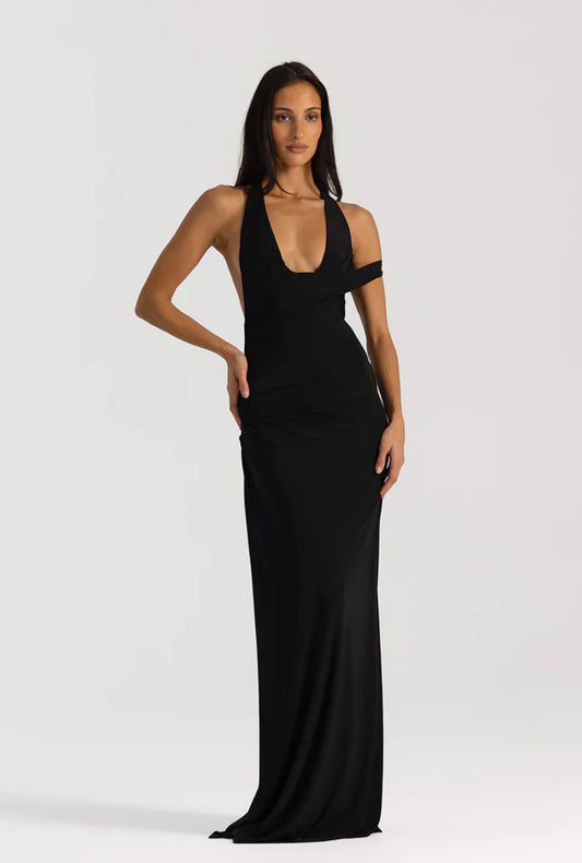 Natalie Rolt Mariela Gown Black