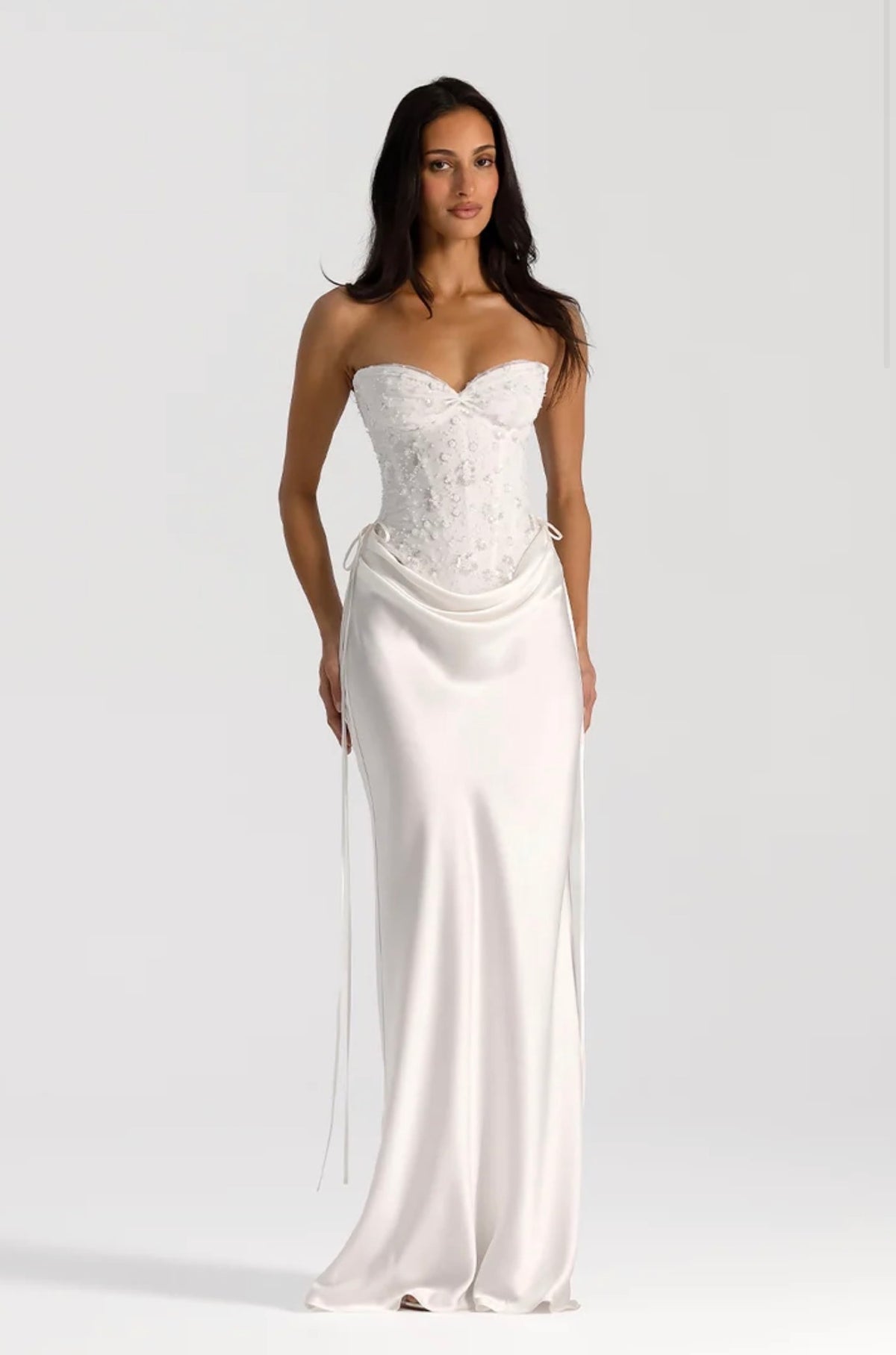 Natalie Rolt Verity Bustier & Evelyn Maxi White