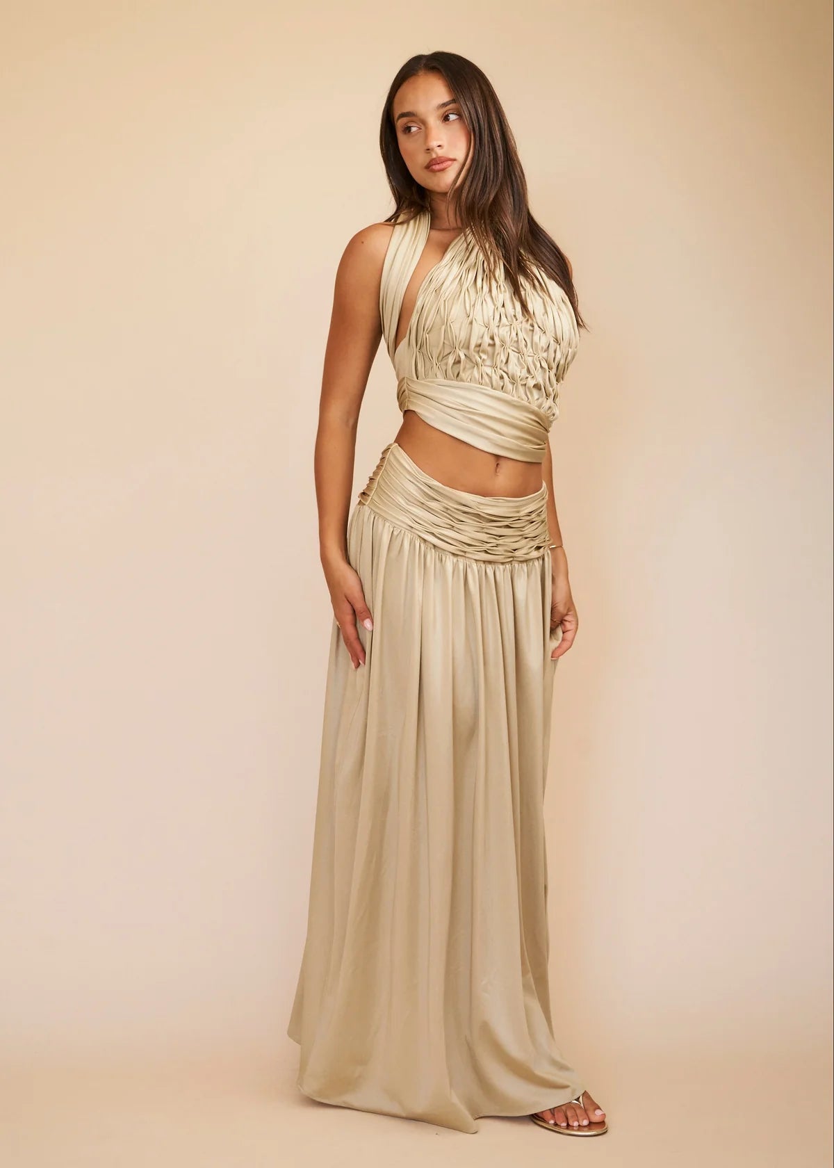 Koster Kulture Cora Top & Skirt Gold