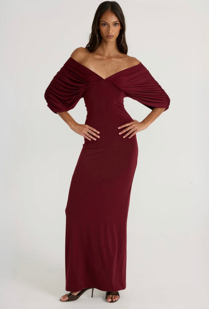 Ancegria Neve Dress Burgundy