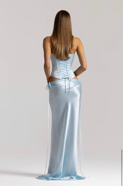 Natalie Rolt Elina Bustier & Evelyn Skirt Ice Blue