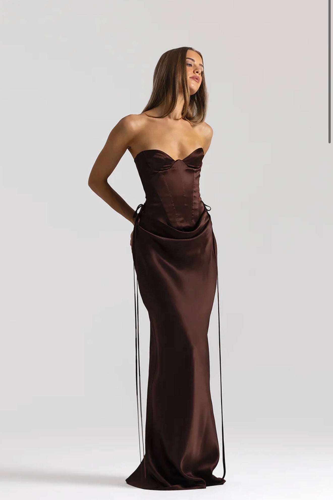 Natalie Rolt Elina Bustier & Evelyn Skirt Brown
