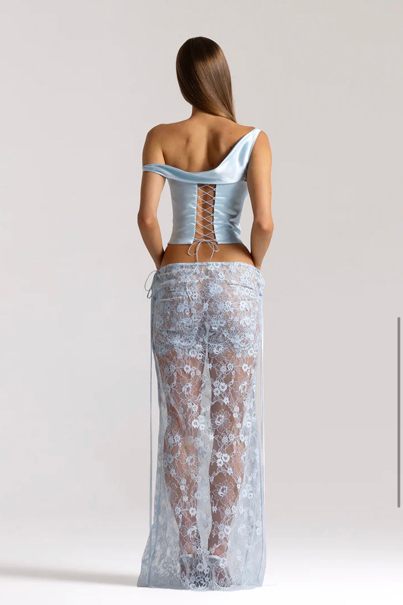 Natalie Rolt Posy Top & Bianca Skirt Ice Blue