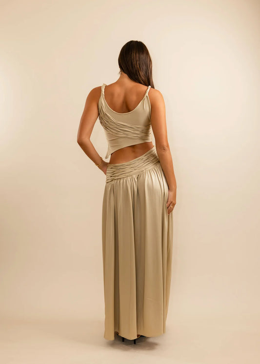 Koster Kulture Calypso Top & Skirt Gold