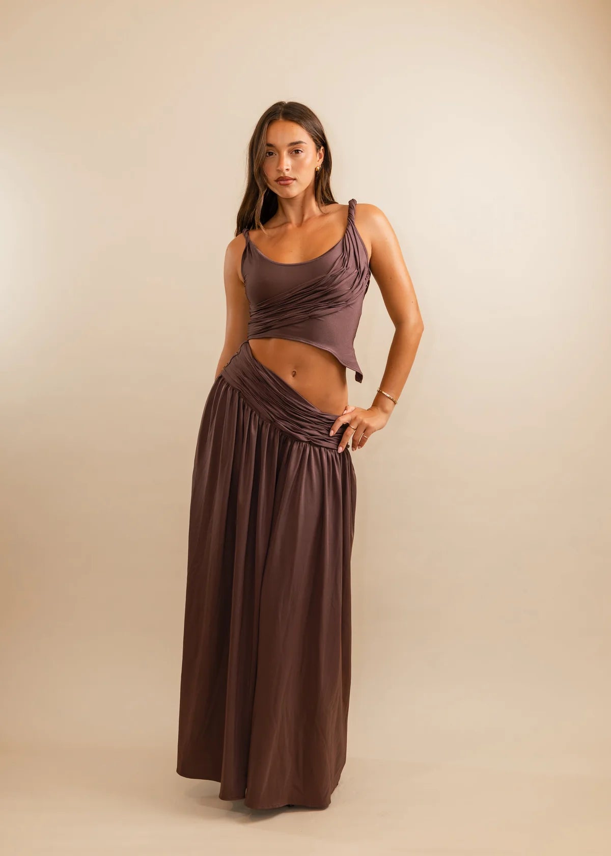 Koster Kulture Calypso Top & Skirt Plum