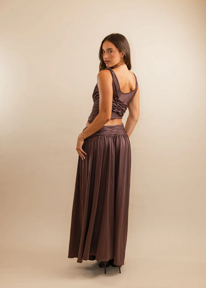Koster Kulture Calypso Top & Skirt Plum